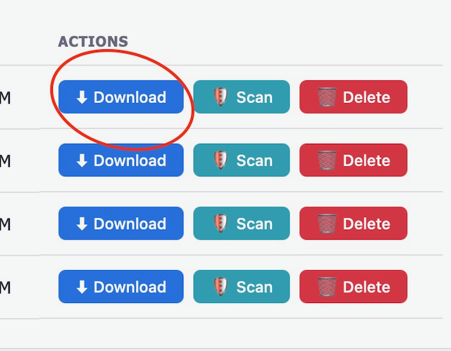 Send2Pro Download Button